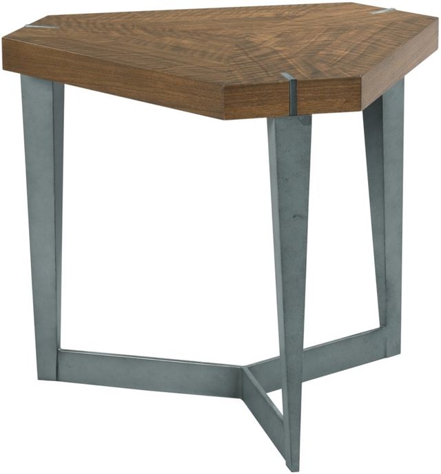 Hammary® AD Modern Synergy Brown Triangulate Lamp Table with Gray Base-0