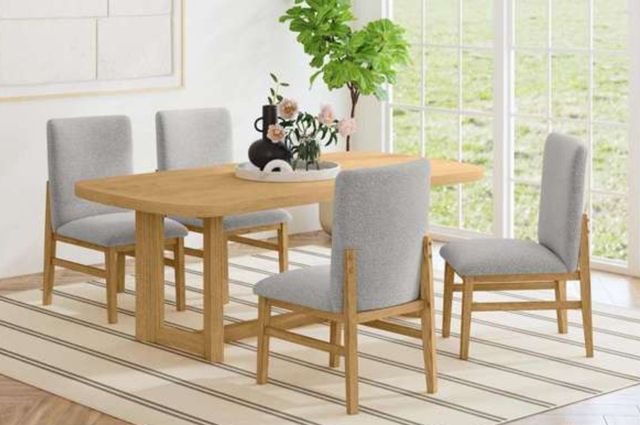 Elements International Portland Natural Rectanglular Dining Table-1