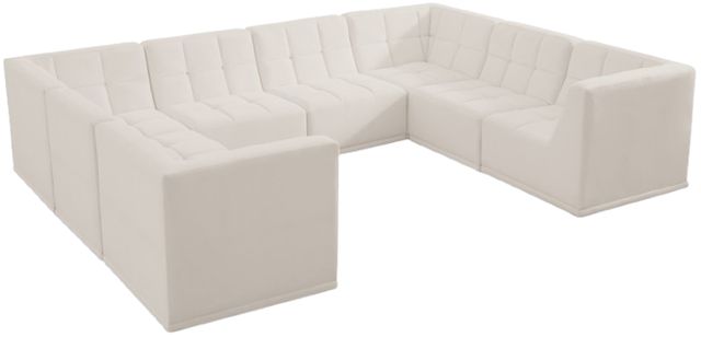Meridian Furniture Relax 8-Piece Cream Modular Sectional-0