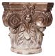 A & B Home Gold/White Corinthian Cap Pedestal-1