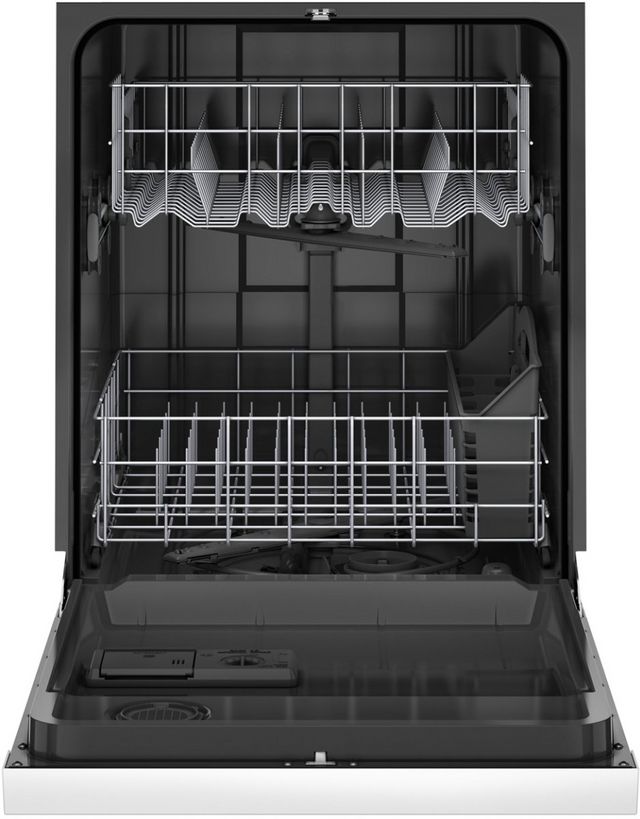 Amana® 24" White Front Control Built In Dishwasher with Midnight Interior-1