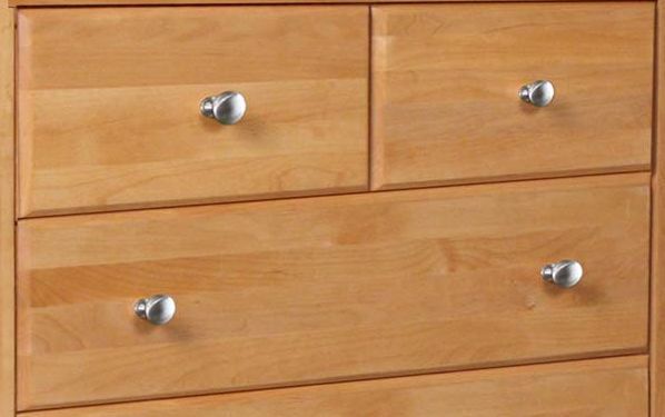 Archbold Furniture Customizable Alder Shaker Brown 5 Drawer Chest-1