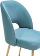 TOV Furniture Swell Sea Blue Velvet Chair-3