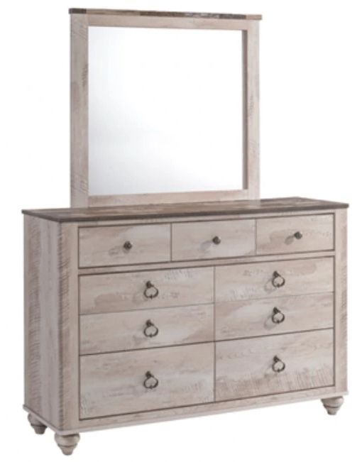 American Wholesale Furniture Jessup Rustic Brown/Gray Dresser-2