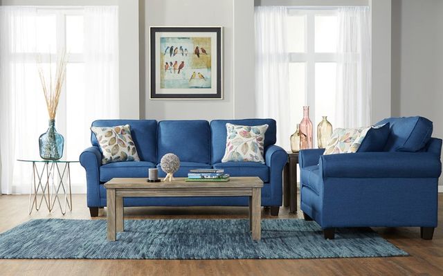 Hughes Furniture® 3700 Jitterbug Denim Regular Sleeper-1