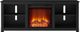 Ameriwood Home Edgewood Black 60'' Eletric Fireplace Media Console-0