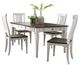 Liberty Furniture Allyson Park 5-Piece Charcoal/Wirebrushed White Rectangular Table Set-0