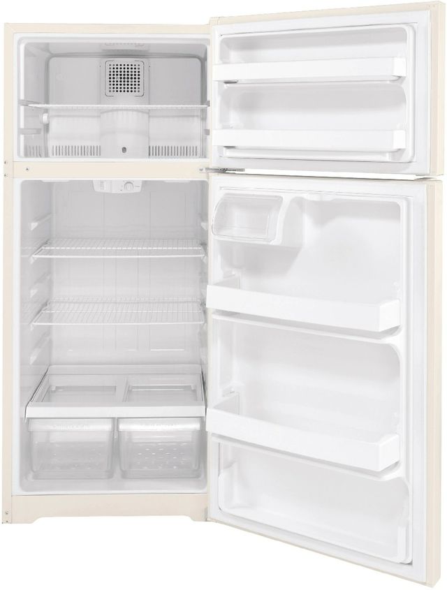 GE® 28" 16.6 Cu. Ft. ENERGY STAR® Bisque Top Freezer Refrigerator-2