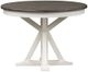 Liberty Furniture Allyson Park Charcoal Pedestal Table with Wire Brushed White Base-4
