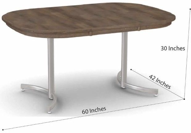 Chromcraft Customizable Marion Extendable High Pressure Laminate Dining Table-2
