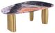 Furniture of America® Northwich Black/Gray Dining Table with Matte Gold Base-0