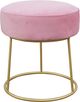 TOV Furniture by TOV Slashed Blush Nina Velvet Stool-0