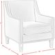 Elements International Augusta Otto Snow Chair-3