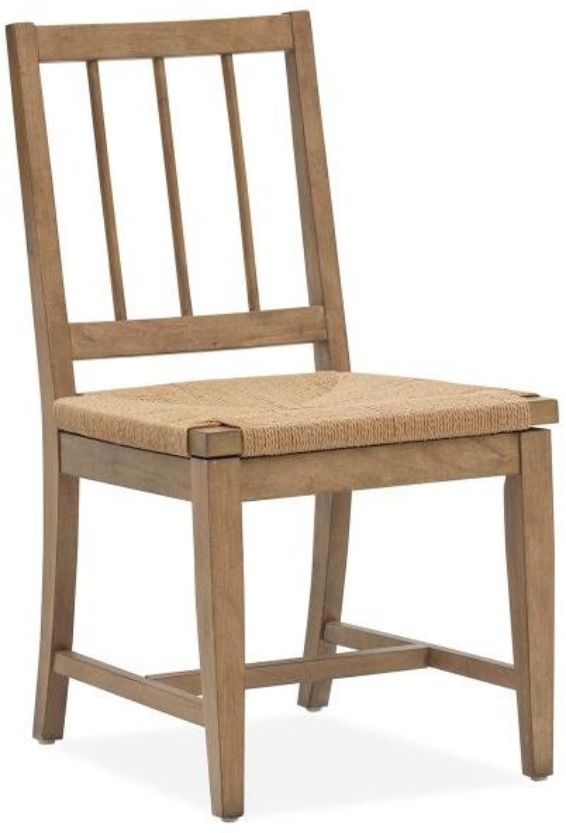 Magnussen Home® Lindon Belgian Wheat Dining Side Chair with Paper Cord Seat-0