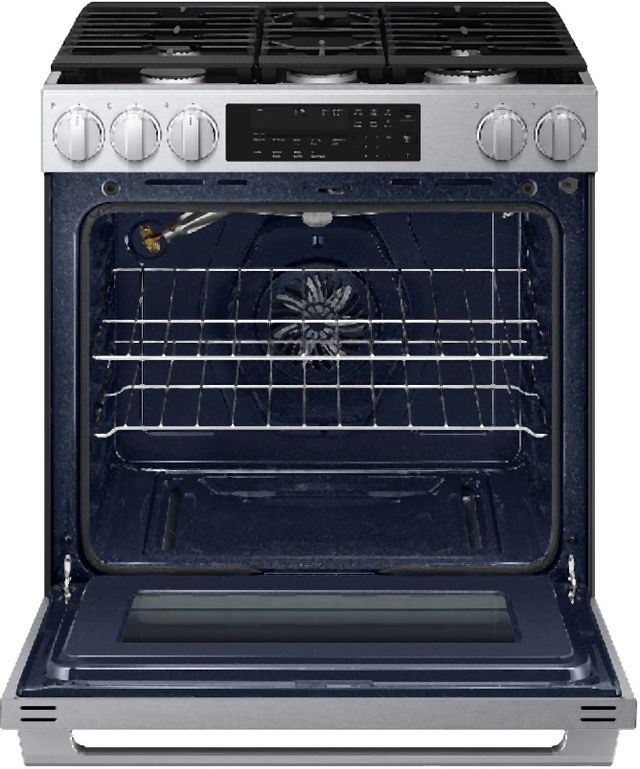 Samsung Bespoke Smart 30" Fingerprint Resistant Stainless Steel Gas Slide In Gas Range-1