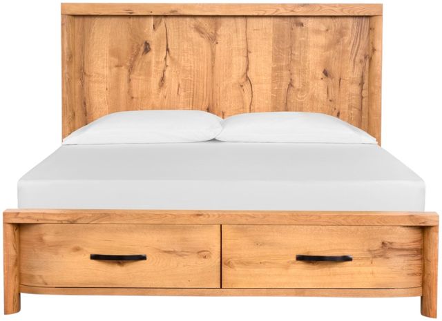 Magnussen Home® Laramie Honey Wheat King Panel Storage Bed-1