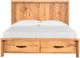 Magnussen Home® Laramie Honey Wheat King Panel Storage Bed-1
