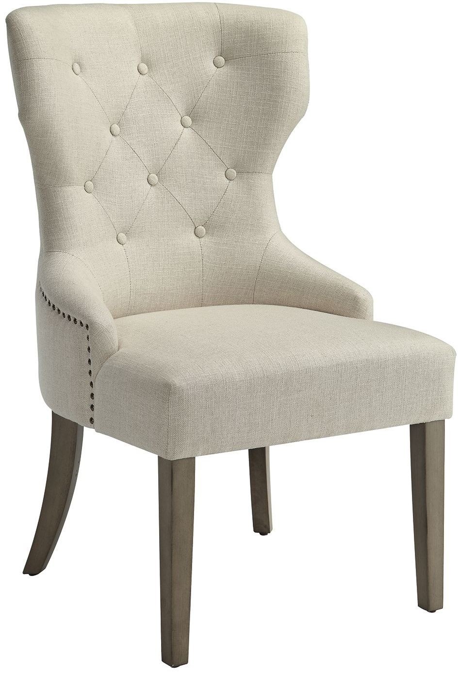 Coaster Baney Beige Tufted Back Dining Chair
