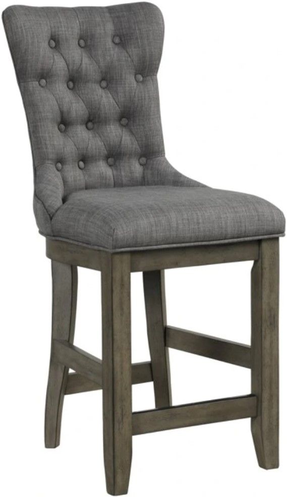 Bernards Hartford Gray Upholstered Counter Stool-0