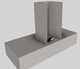 Vent-A-Hood® 48" Stainless Steel Contemporary Wall Mounted Range Hood-3