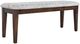 Jofran Inc. Urban Icon Gray/Merlot Upholstered Dining Bench-0