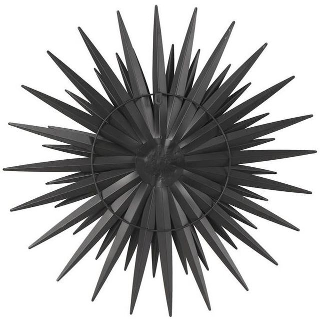 Deco Marche Black Large Sunburst 3D Wall Decor-2