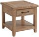 Intercon Highland Rustic Sandwash End Table with Drawer-0