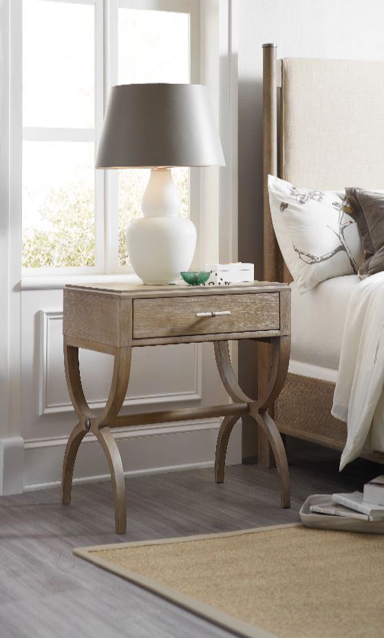 Hooker® Furniture Affinity Greige Sand-Blasted Nightstand-1
