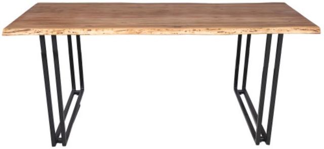 Porter International Designs Manzanita Natural 82" Dining Table with Black Double U Base-1