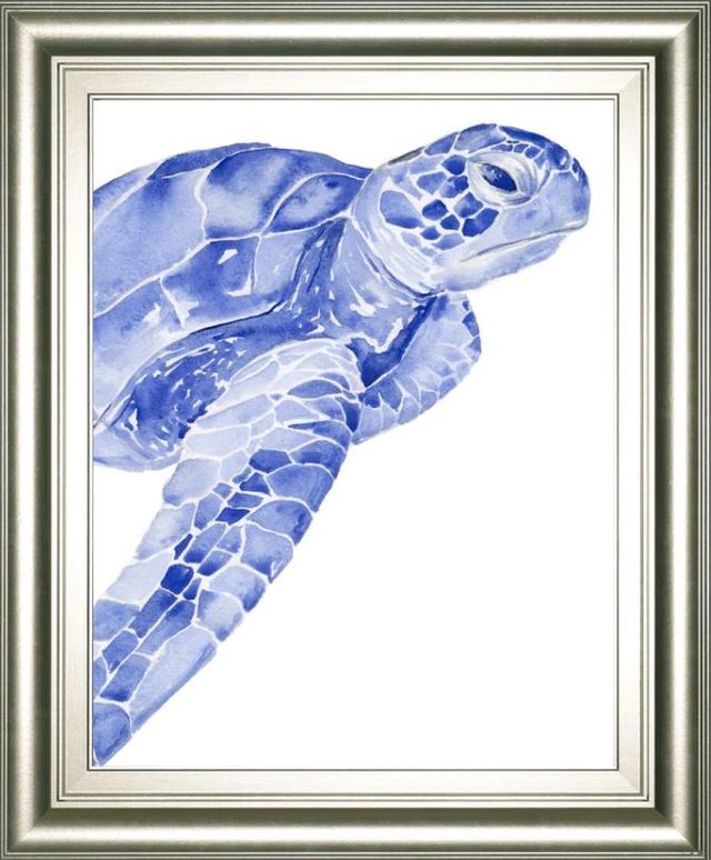 Classy Art Ultramarine Sea Turtle II by Jennifer Paxton Parker Wall Art-0