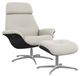 Fjords® Customizable Falcon Classic Comfort Ottoman with Brushed Star Base-2