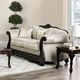 Furniture of America® Newdale 2-Piece Ivory Sofa and Loveseat-1