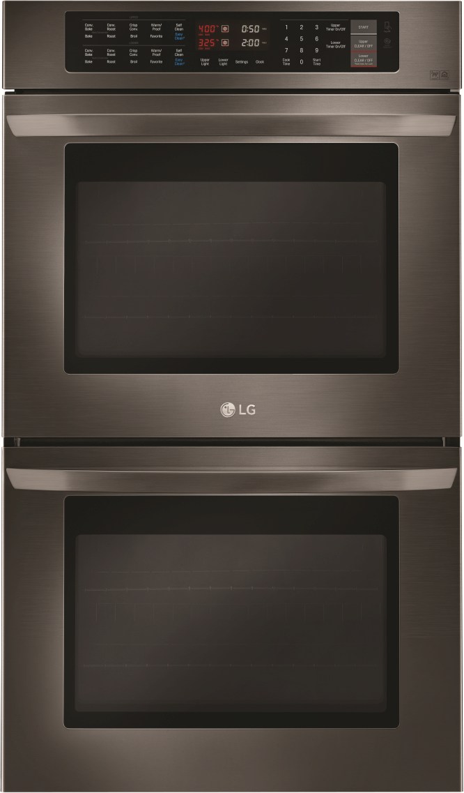 LG 30 Black Stainless Steel Double Electric Wall Oven Appliances in Sacramento from Masters Wholesale