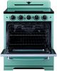 Unique® Appliances Classic Retro 30" Ocean Mist Turquoise Slide In Induction Range-1