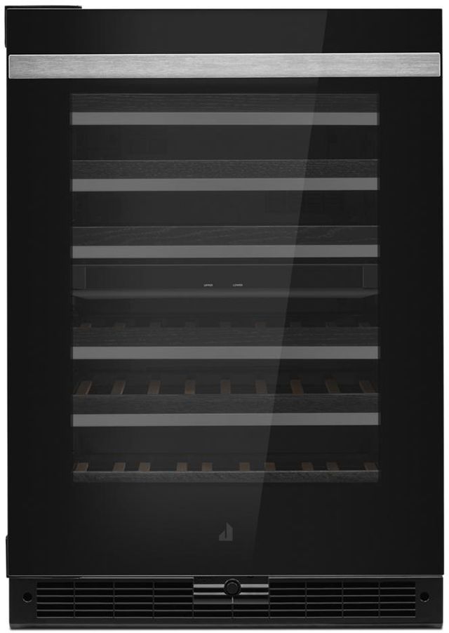 JennAir® NOIR™ 24" Black Left Swing Buit-In Wine Cooler-0