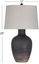 Bassett Mirror Volga Black Table Lamp-2