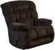 American Wholesale Furniture Daly Chocolate Manual Swivel Recliner-0