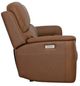 Flexsteel® Henry Caramel Power Reclining Sofa with Power Headrests and Lumbar-4