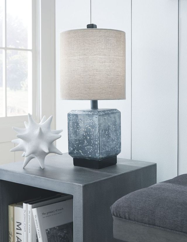 Signature Design by Ashley® Jamila Gray/Black Poly Table Lamp-2