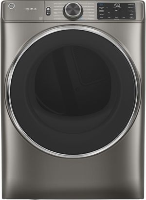GE 7.8 Cu. Ft. Satin Nickel Smart Front Load Gas Dryer GE 7.8 Cu. Ft. Satin Nickel Smart Front Load Gas Dryer