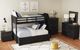 Elements International Hampton Kids Charcoal Youth Twin/Full Loft Bed with Staircase and Trundle-1