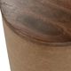 Classic Home Andra Tan Leather Round Accent Table-4