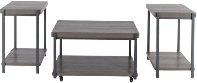 Signature Design by Ashley® Wilmaden 3-Piece Gray/Black Table-1