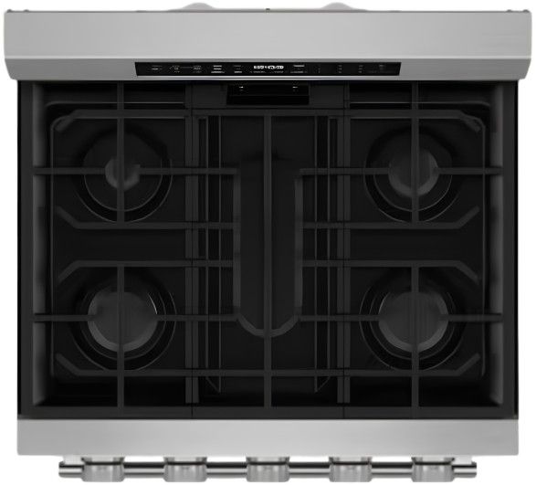 KitchenAid® 30" PrintShield™ Stainless Steel Smart Freestanding Gas Range with Convection Cooking Modes-3