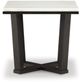 Signature Design by Ashley® Fostead White End Table with Espresso Base-1