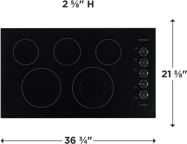 Frigidaire® 36" Black Electric Cooktop-1