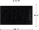 Frigidaire® 36" Black Electric Cooktop-1