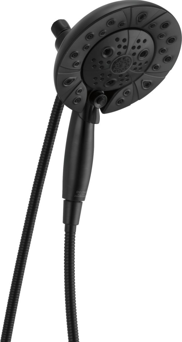 Brizo Essential™ Matte Black 12" Classic Round H2Okinetic® Multi-Function Hydrati® 2-in-1 Shower-0