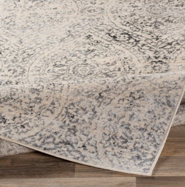 Surya City Light Cream/Light Gray 4'x6' Area Rug-4