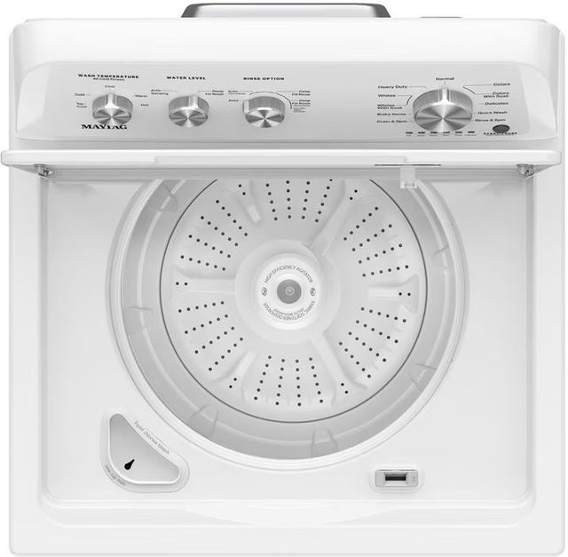 Maytag® 3.8 Cu. Ft. White Agitator Top Load Washer with Deep Fill-4